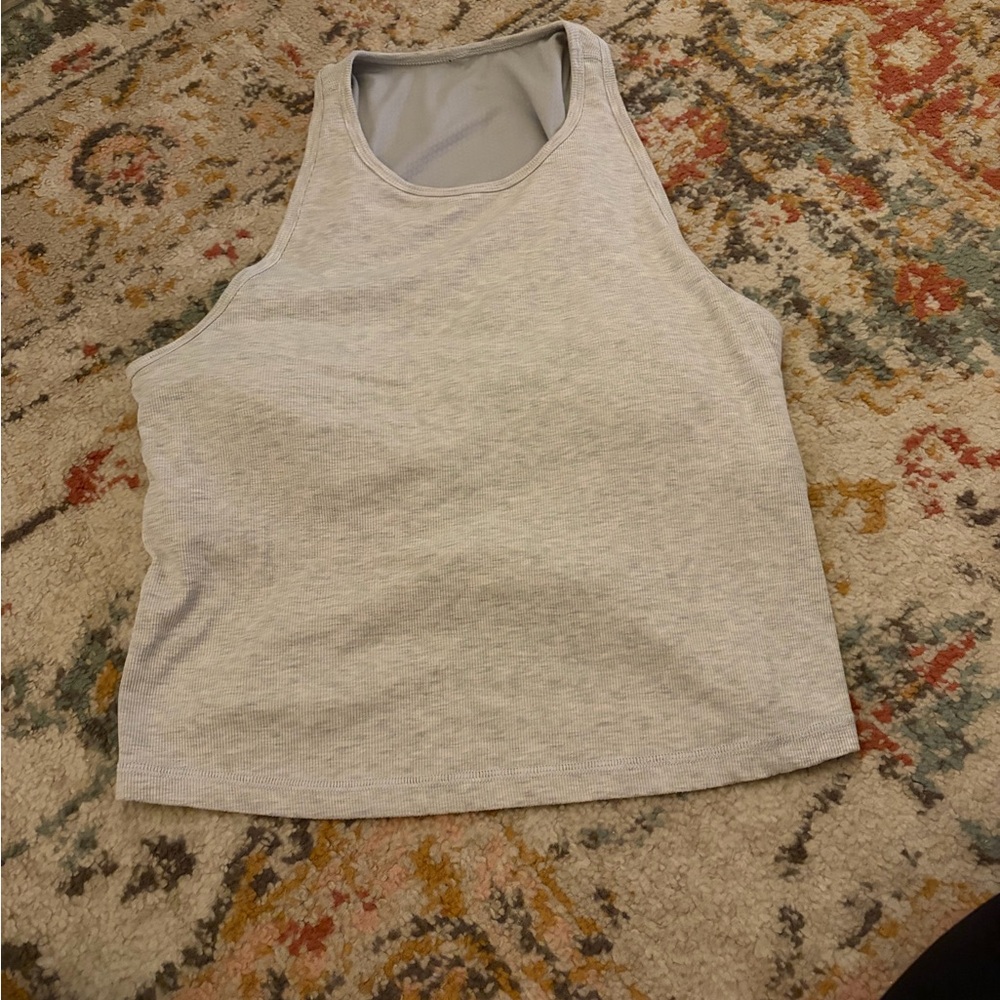 Vuori Light Gray Pose Plyo Tank Top